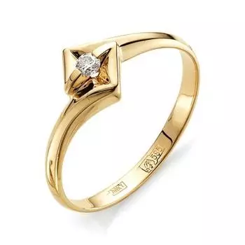 Кольцо с бриллиантом Линии Любви