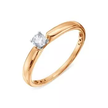 Кольцо с бриллиантом Линии Любви