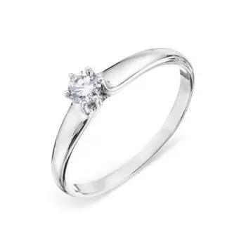 Кольцо с бриллиантом Линии Любви