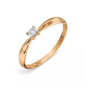 Кольцо с бриллиантом Линии Любви