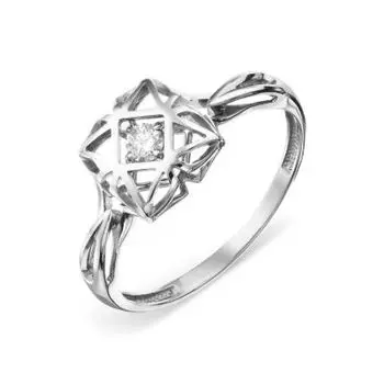 Кольцо с бриллиантом Линии Любви