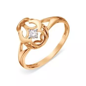 Кольцо с бриллиантом Линии Любви