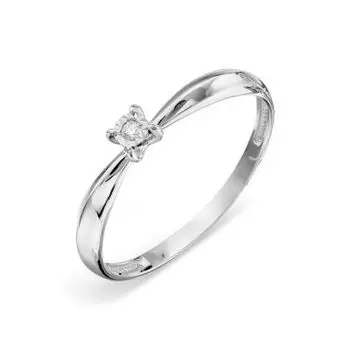 Кольцо с бриллиантом Линии Любви