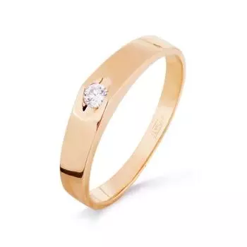Кольцо с бриллиантом Линии Любви