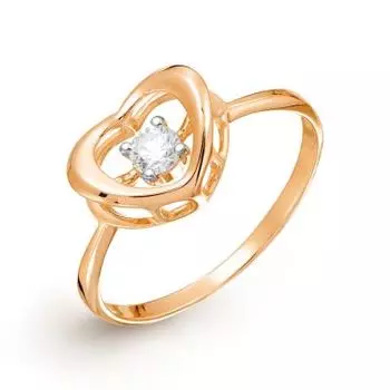 Кольцо с бриллиантом Линии Любви
