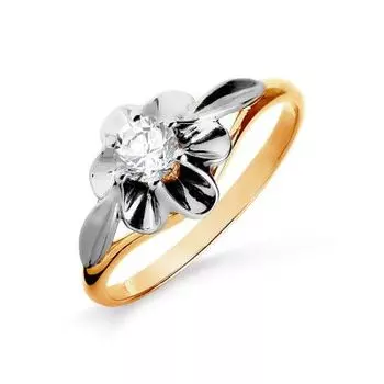 Кольцо с бриллиантом Линии Любви