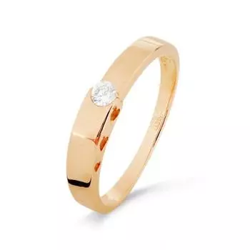 Кольцо с бриллиантом Линии Любви