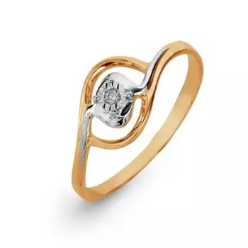 Кольцо с бриллиантом Линии Любви