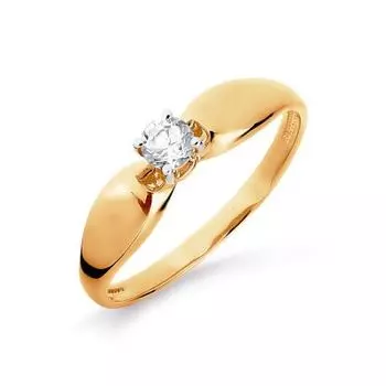 Кольцо с бриллиантом Линии Любви