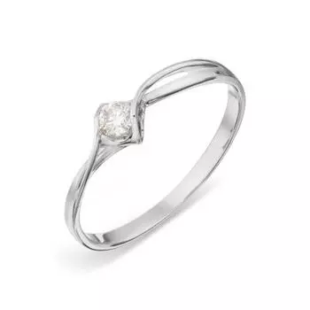 Кольцо с бриллиантом Линии Любви