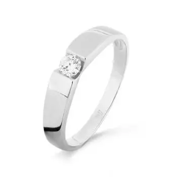 Кольцо с бриллиантом Линии Любви