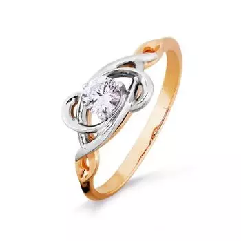 Кольцо с бриллиантом Линии Любви