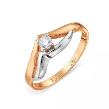Кольцо с бриллиантом Линии Любви