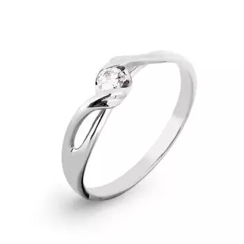 Кольцо с бриллиантом Линии Любви