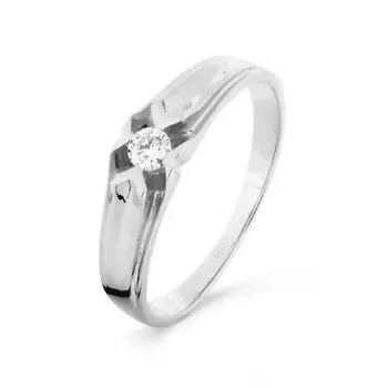 Кольцо с бриллиантом Линии Любви