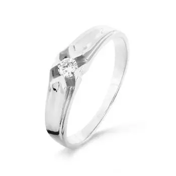 Кольцо с бриллиантом Линии Любви