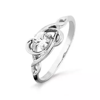 Кольцо с бриллиантом Линии Любви