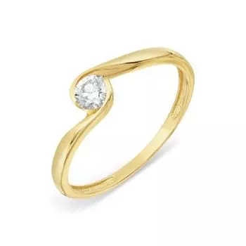 Кольцо с бриллиантом Линии Любви