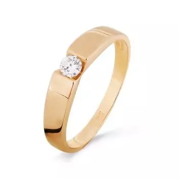 Кольцо с бриллиантом Линии Любви