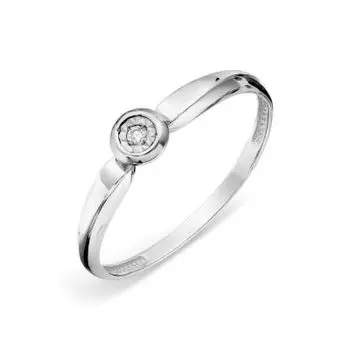 Кольцо с бриллиантом Линии Любви