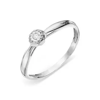 Кольцо с бриллиантом Линии Любви