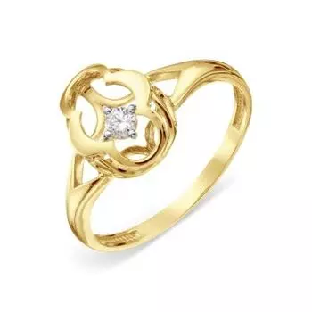 Кольцо с бриллиантом Линии Любви