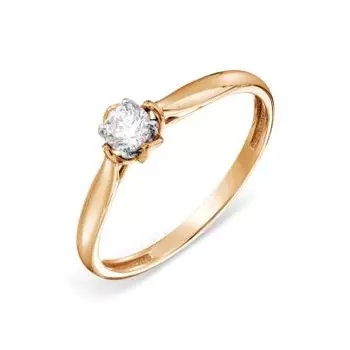 Кольцо с бриллиантом Линии Любви