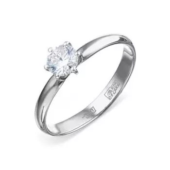 Кольцо с бриллиантом Линии Любви