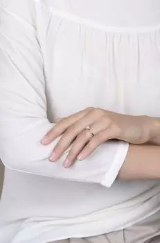 Кольцо с бриллиантом Линии Любви