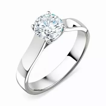 Кольцо с бриллиантом Линии Любви