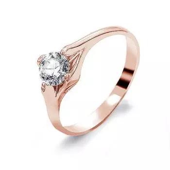 Кольцо с бриллиантом Линии Любви