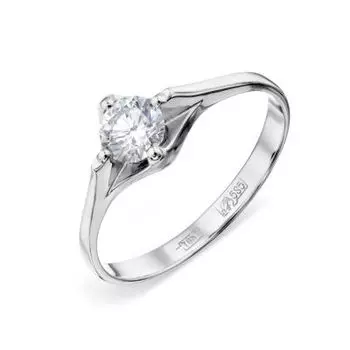 Кольцо с бриллиантом Линии Любви