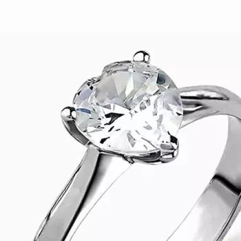 Кольцо с бриллиантом Линии Любви