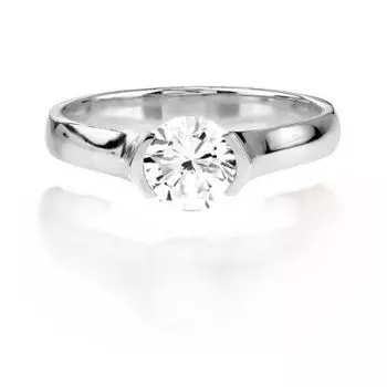 Кольцо с бриллиантом Линии Любви