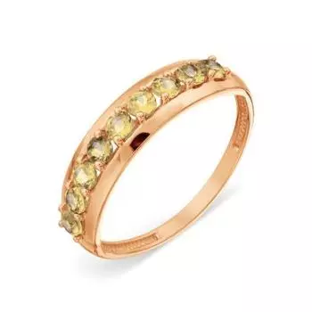 Кольцо с цитринами Линии Любви