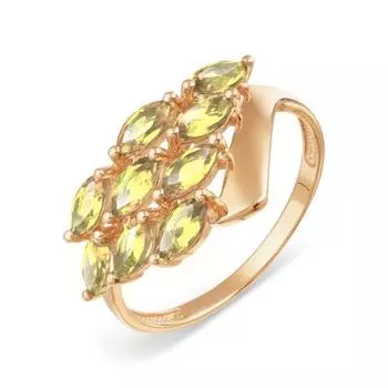 Кольцо с цитринами Линии Любви