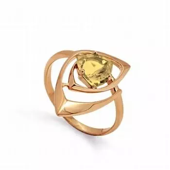 Кольцо с цитрином Линии Любви