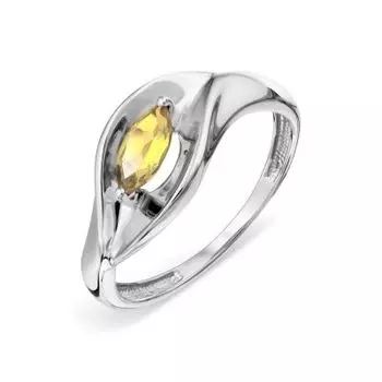 Кольцо с цитрином Линии Любви