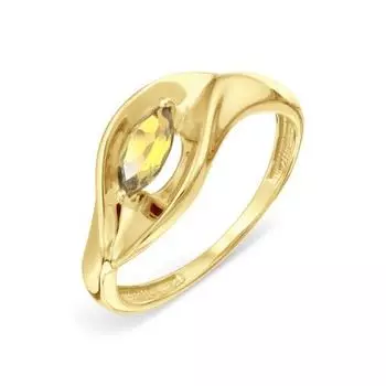 Кольцо с цитрином Линии Любви