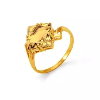 Кольцо с цитрином Линии Любви