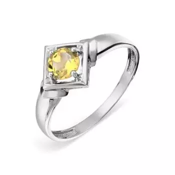 Кольцо с цитрином Линии Любви