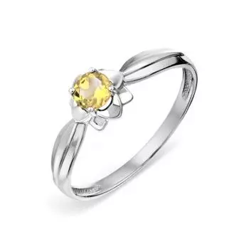 Кольцо с цитрином Линии Любви