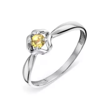 Кольцо с цитрином Линии Любви