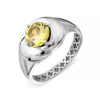 Кольцо с цитрином Линии Любви