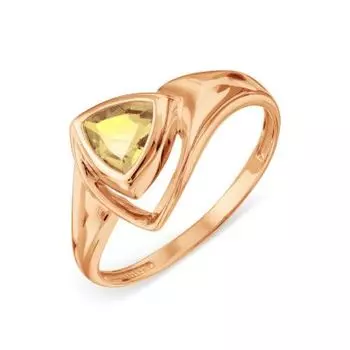 Кольцо с цитрином Линии Любви