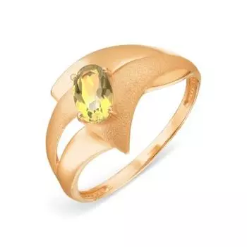 Кольцо с цитрином Линии Любви