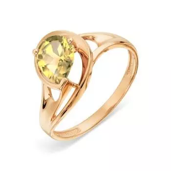Кольцо с цитрином Линии Любви