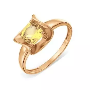 Кольцо с цитрином Линии Любви