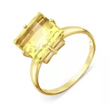 Кольцо с цитрином Линии Любви