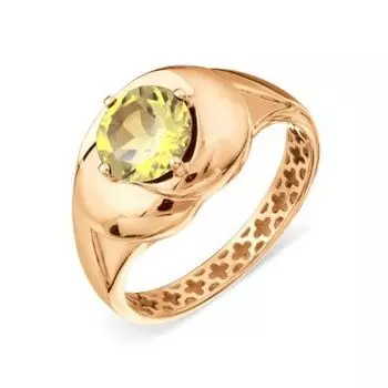 Кольцо с цитрином Линии Любви